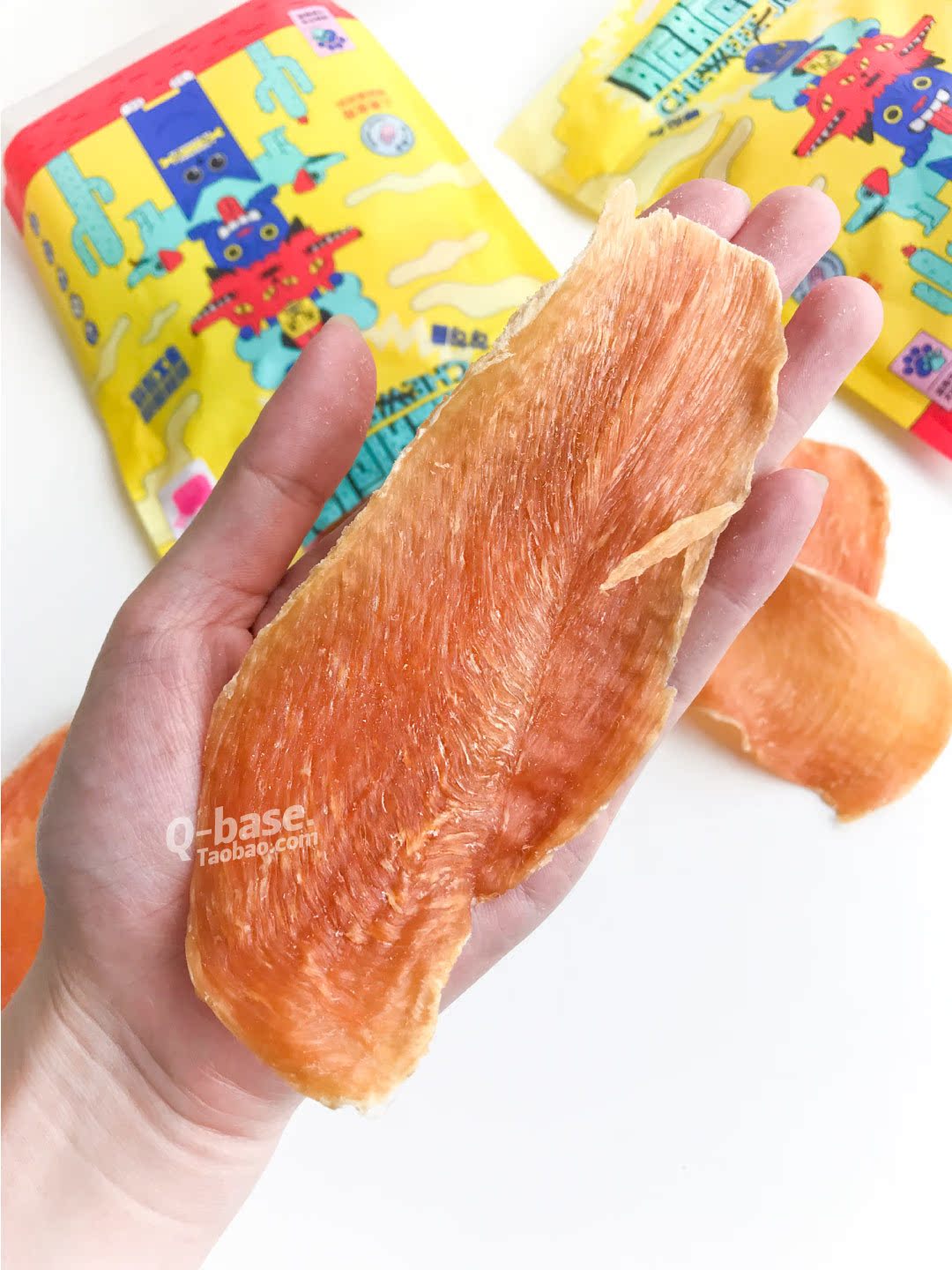 Câu, chó, chó, đồ ăn nhẹ, ức gà thơm và khô, tát, siêu khô, thịt nguyên chất, 100G, 3 miếng - Đồ ăn vặt cho chó pate chó