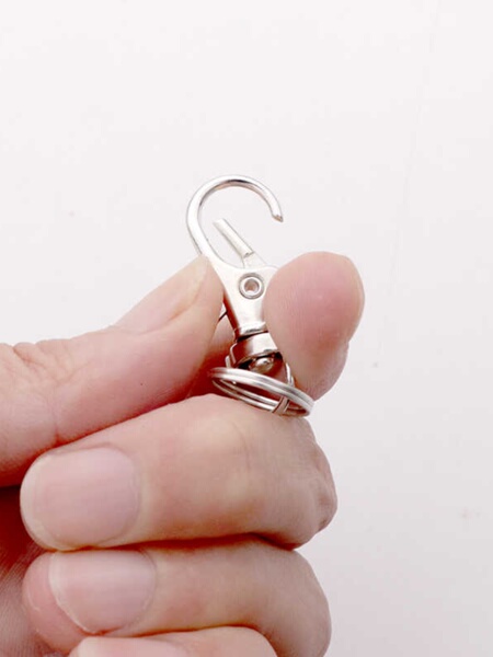 Electric Car Keychain Lobster Buckle Small Flashlight Hook U Disk Hook 14mm Key Ring Dog Buckle DIY Jewelry Accessories