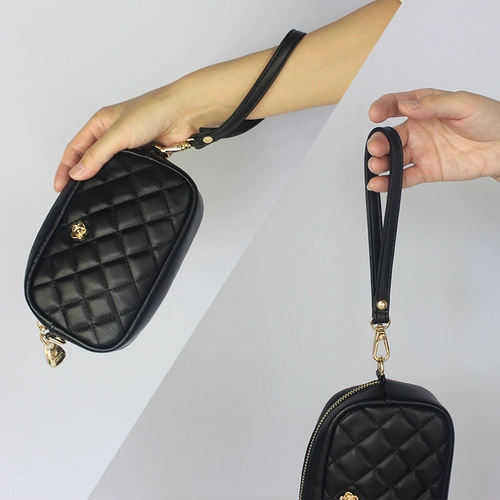 新予 Портативная сумка с петлей на руку, кожаный браслет, маленькая сумка клатч, аксессуар, бумажник, барсетка