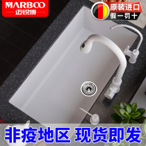 Mai Elite import white quartz Stone sink in the basin Kitchen Granite Wash Basin Big Single Trough Pool 569
