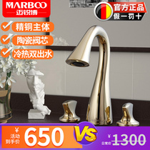 (clear bin) mai Ruis full copper tap Domestic washbasin single-hole bath room cabinet tap bathroom TG535