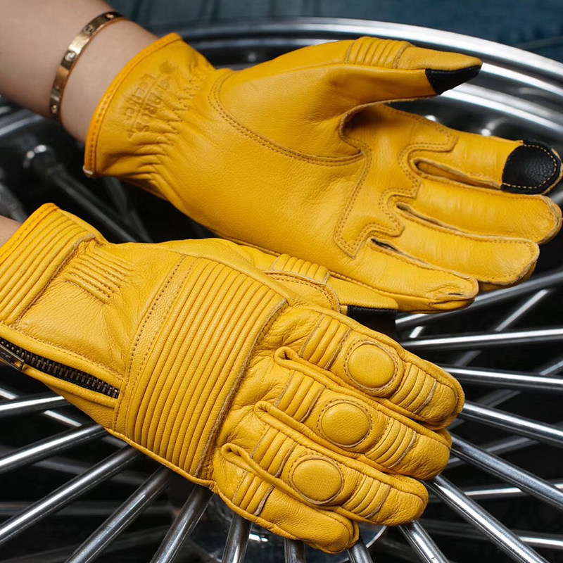 uglybros ugly brothers locomotive riding gloves locomotive equipment anti-fall lambskin retro made of old genuine leather gloves