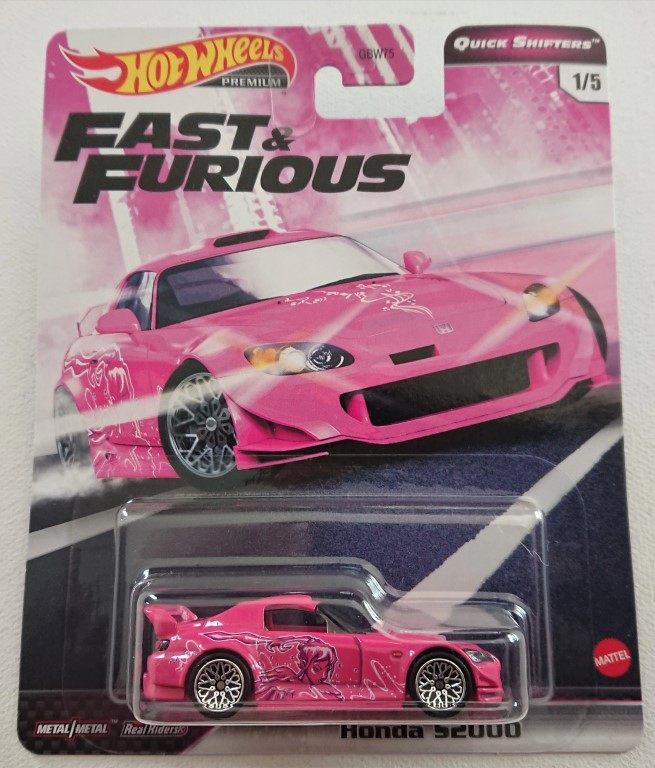 Hot Wheels 1:64 Fast and Furious Quick Shifters honda s2000 nissan