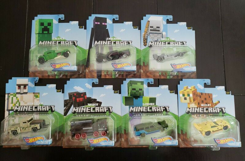 Hot Wheels Minecraft Set Character Car 8 Car Set 2020 New American Version K005-1 Hot Wheels Minecraft Set Character Car 8 Car Set 2020 New American Version K005-1