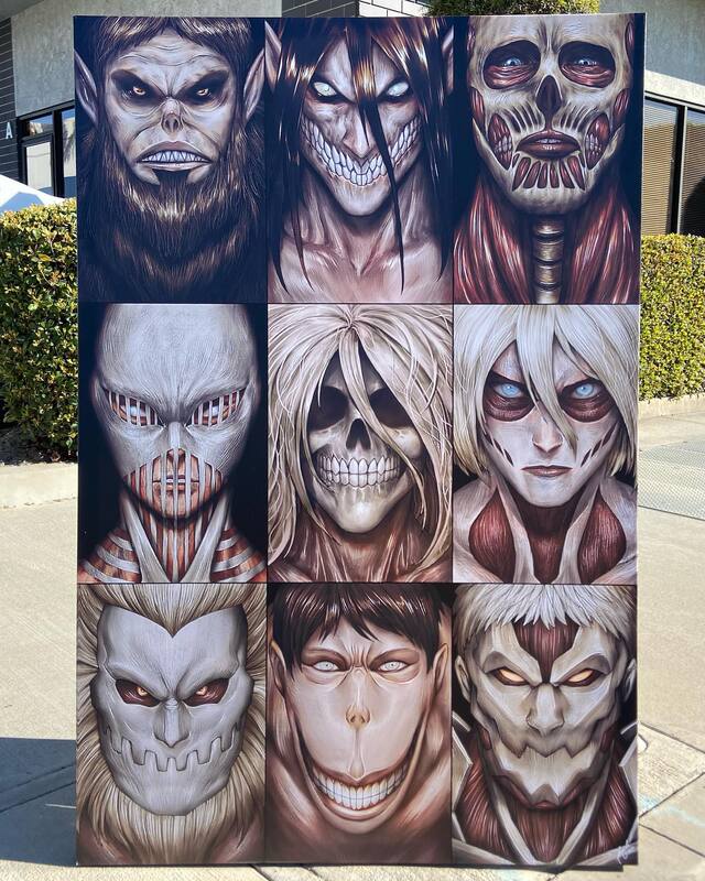 Attack on Titan Eren Yeager Canvas Waterproof Decorative Wall Art with Accessories Attack on Titan Eren Yeager Canvas Waterproof Decorative Wall Art with Accessories