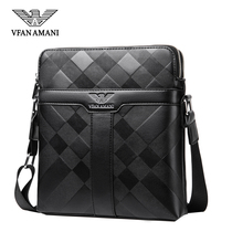 Difan Armani new mens shoulder crossbody bag genuine leather business casual messenger bag trendy brand mens bag light luxury