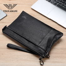 Imperial Van Armani new leather mens clutch bag fashion large capacity clutch bag big brand mens clip tide
