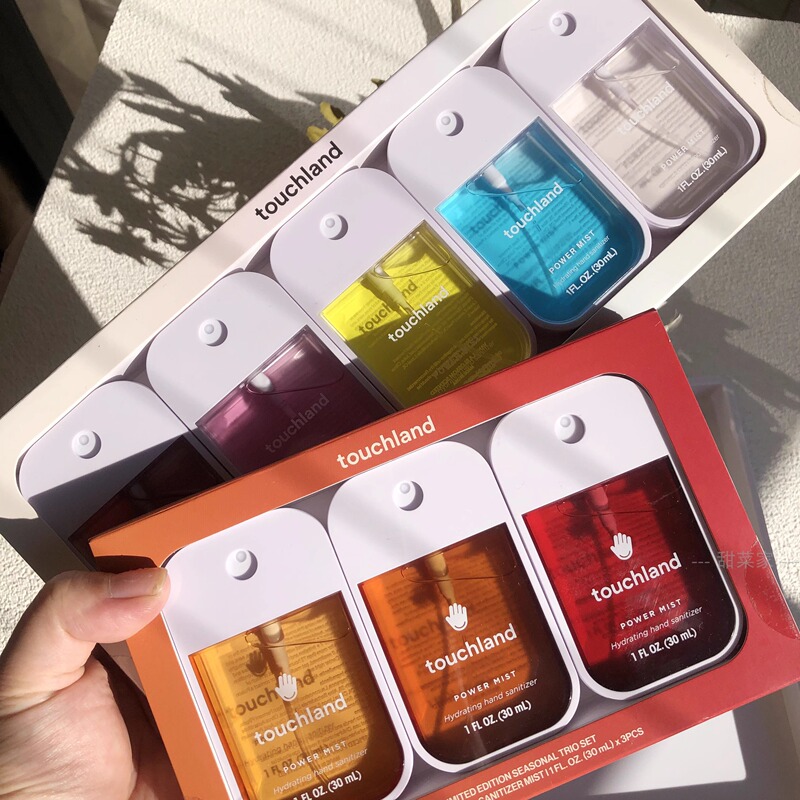 In Stock~ Touchland Portable Cleansing and Moisturizing Watermelon No-Rinse Hand Sanitizer 5X30Ml Set