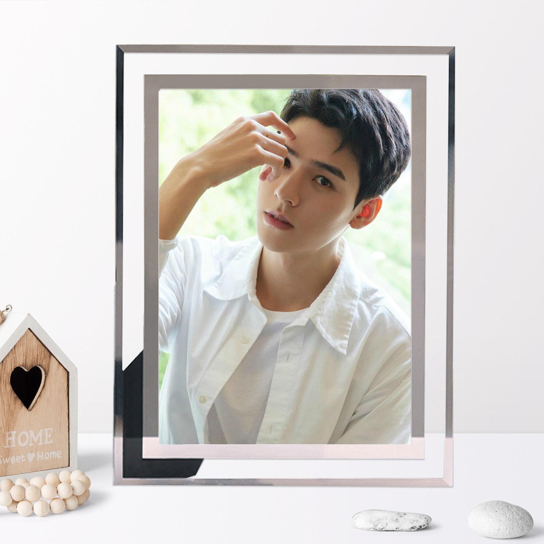 Gong Jun's surrounding mountains and rivers make photo frames and posters to map custom gifts crystal surrounding simple birthday gifts