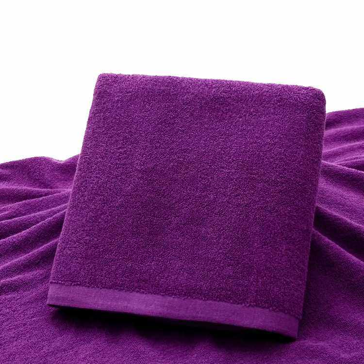 Fire therapy towel pure cotton purple special thick large bath towel beauty salon foot therapy guesthouse hotel foot bath 90 *180cm