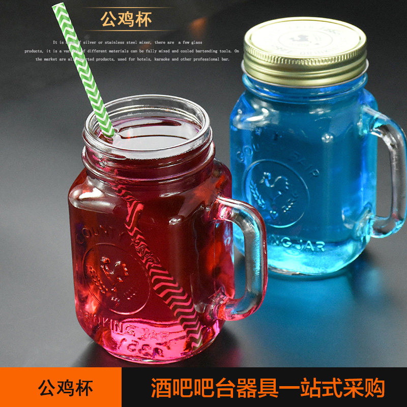 Rooster cup with lidRetro cupCanning cupWater cupJuice cupMilk cupPudding cupCold drink cup