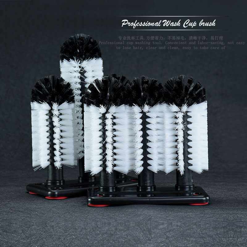 Three-head Yamagata Cup Washer Bar Special Fixed Cup Washing Cup Brush Cup Brush Cup Brush (1)