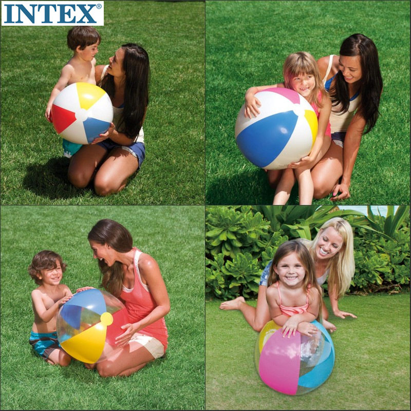 INTEX four color beach ball 59010 59020 59030 Beach ball transparent inflatable leather ball Children's toys