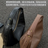 Минималистичная мягкая кожаная сумка подмышку, сумка на одно плечо, изысканный стиль