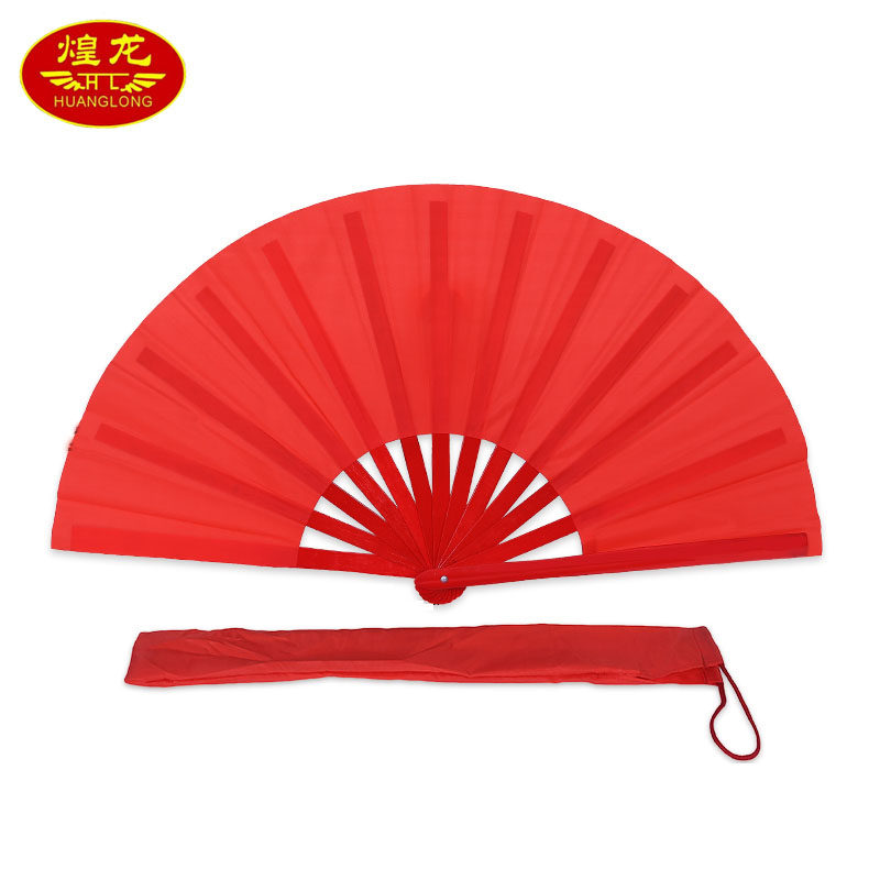 Huanglong thickened bamboo professional Tai Chi fan Ring fan craft fan martial arts fan Kung Fu fan Mulan fan