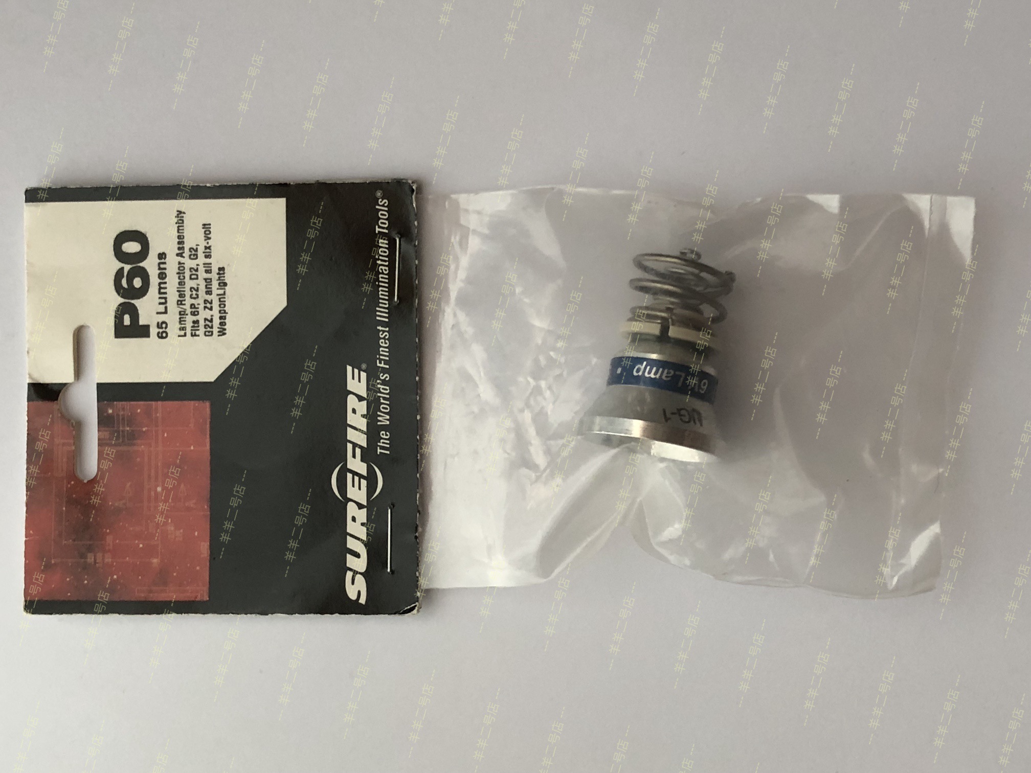 SUREFIRE Shenhuo P60 Original 6V Xenon Bulb 65 Lumens Card Bag