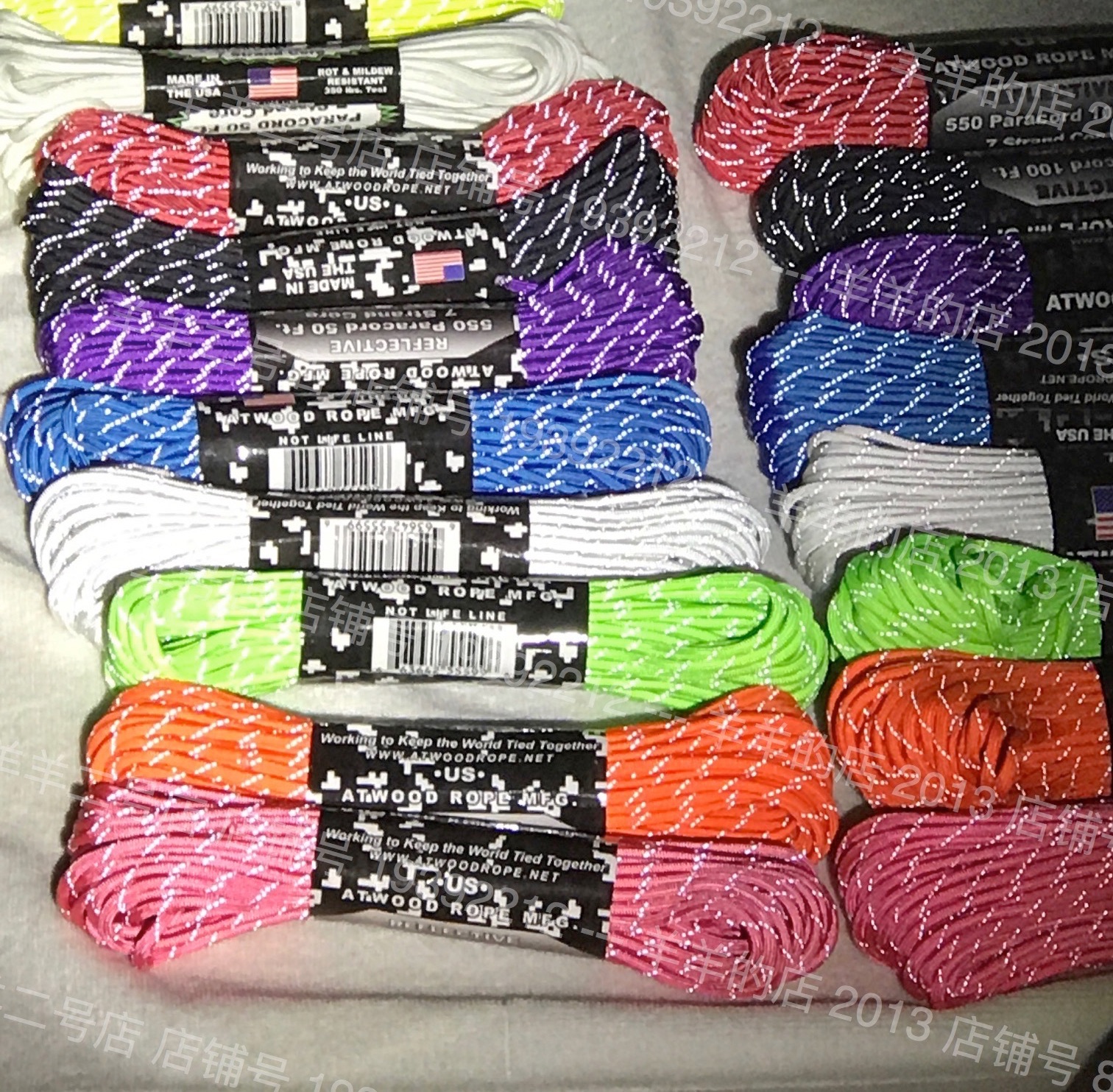 United States ATWOOD 15 30 meters ARM reflective 7-core 550Paracord 4mm
