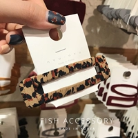 Hàn Quốc Dongdaemun phụ kiện tóc ins nóng hình chữ nhật rỗng da báo kẹp tóc kẹp tóc kẹp tóc kẹp tóc - Phụ kiện tóc băng đô nữ