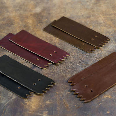 Shoe spatula, false tongue, horween work boot accessories