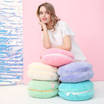 Macaron pillow waist cushion girl heart sofa waist pillow filled toy solid color shooting props