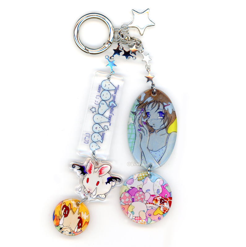 Digital Tears Digital Tear Drop Glitter Keychain! Oliwa Digital Tears Digital Tear Drop Glitter Keychain! Oliwa