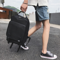 Youth Harbor Wind School Bag Men Fashion Trends Street Campus Han Edition South Korea Personality Middle School Students Double Shoulder Travel Backpack