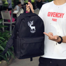 Japan-ROK School Bag Mens Fashion Trends Casual Double Shoulder Bag Han Version Lovers Backpack Computer Travel Bag Youth Campus