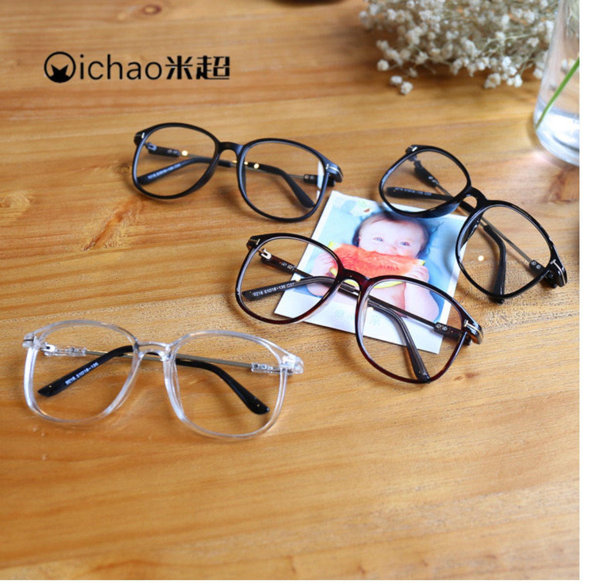 Hàn Quốc ulzzang Harajuku tròn retro cổ điển lớn hộp kim loại màu hồng kính trong suốt có thể được trang bị cận thị mắt kính nam