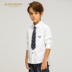 IVY NHÀ Ivy Boys Long Sleeve Stakes Fall New Mid-University College đầu ve áo. 