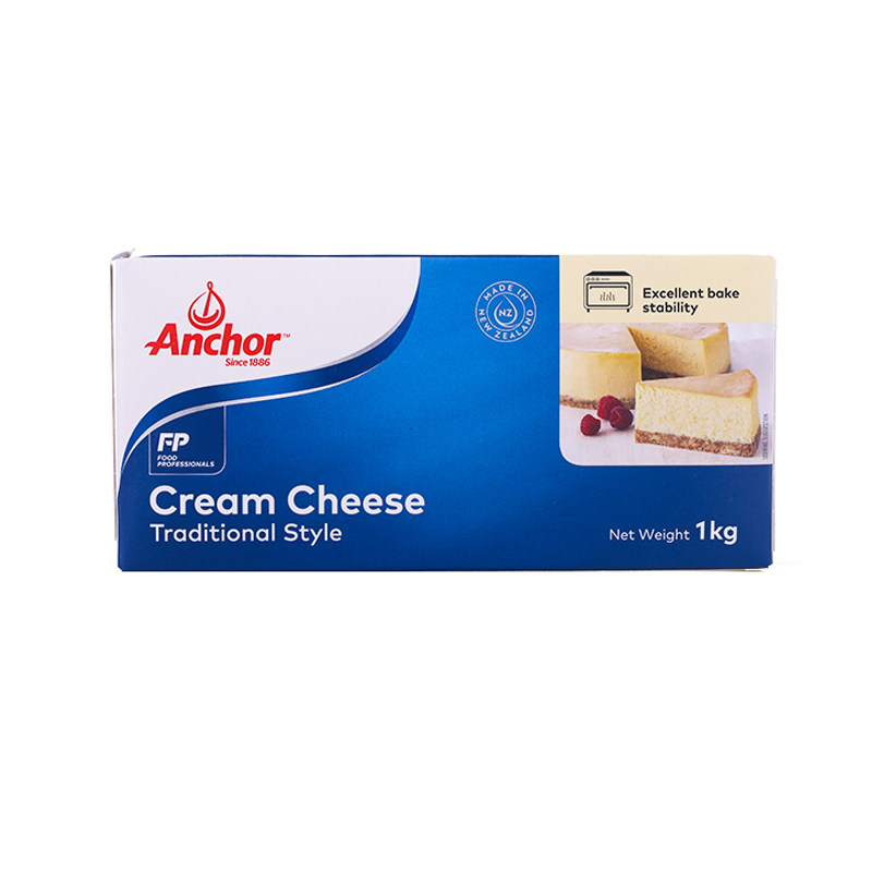 Anjia Cream Cheese 1kg Original Imported Cheese Block Baking Cheese Cake Household Ingredients