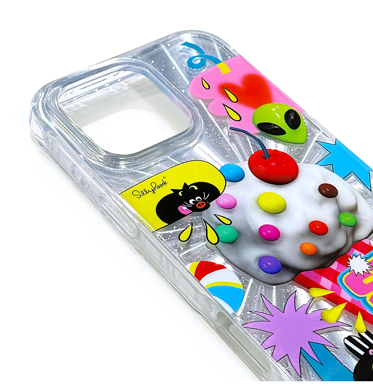 Alien Sun Sweet Kiss Graphic iPhone Case