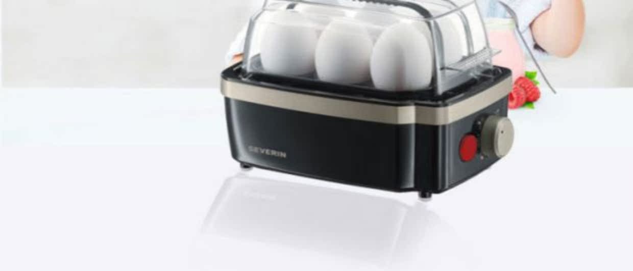 nồi lẩu mini loại nào tốt Đức trứng severin Đức hấp trứng đa chức năng 1-6 đường tim trứng tự động tắt nguồn mini home - Nồi trứng nồi hấp kính