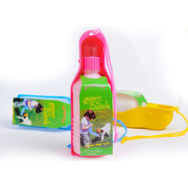 Foldable pet portable drinking water fountain easy to drink treasure out travel drinking kettle dog kettle dog kettle