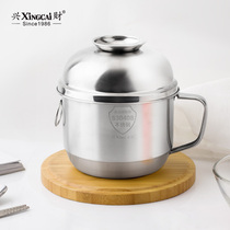 Xingcai fast food Cup bubble Convenient noodle bowl 304 stainless steel with handle lid anti-fall canteen meal box