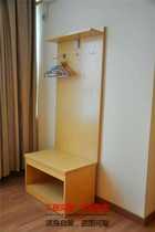 Business Chain Hotel Guest House Guest House Furniture Bed Frame TV Table And Chairs Hanging Wardrobe Hanging Clothing Mirror Plate Complete customization