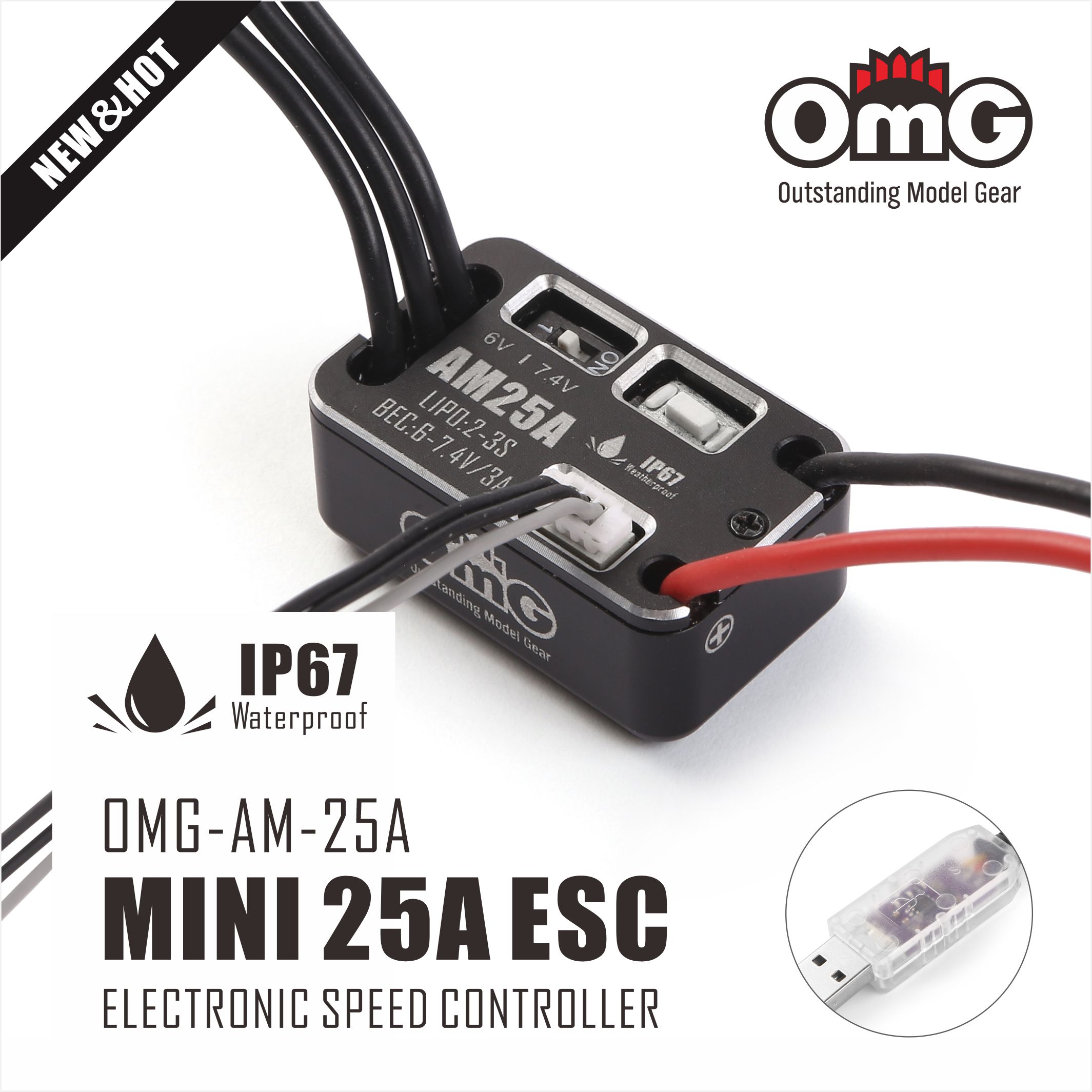 Водонепроницаемый Mini25A ESC 1621SL мотор с наружным ротором бесщеточный 1/18 1/24 мини-альпинистский велосипед Изображение 1