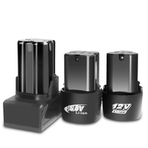 Longyun 12V electric drill battery Fuge 16 8V25v rechargeable lithium battery Flashlight drill charger electric screwdriver