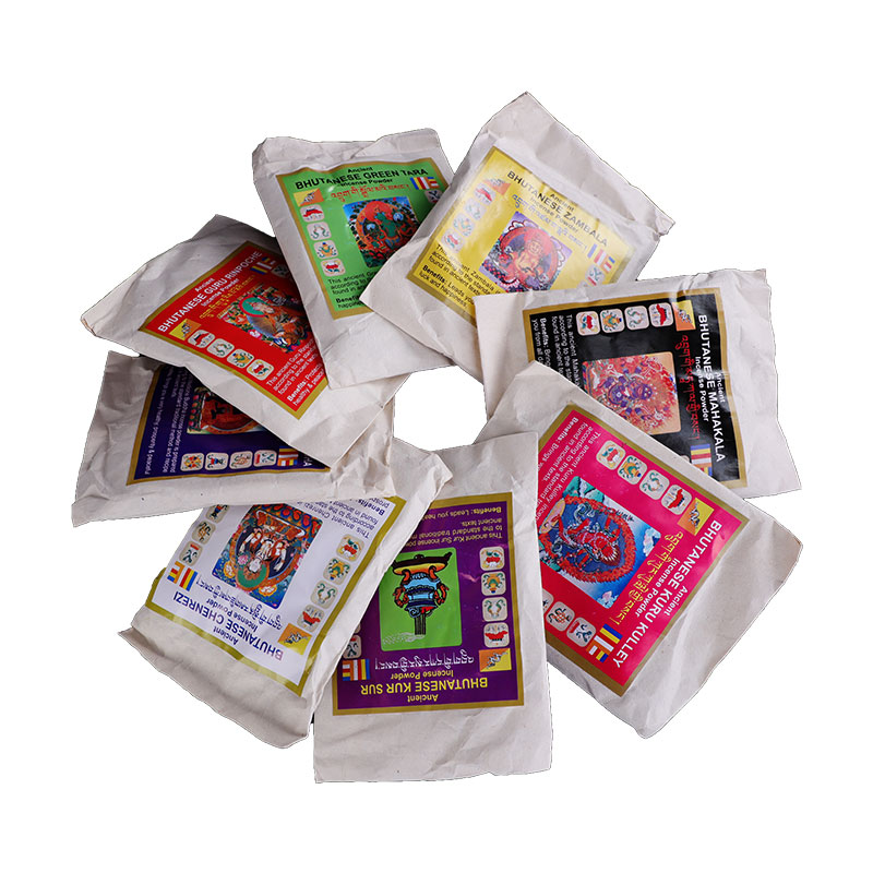Bhutanese original imported Tibetan incense powder smoke for the fire powder white sandalwood powder 90 gr for the Buddha repo yoga balsamese
