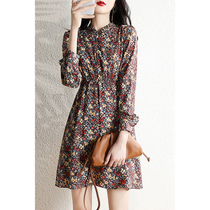 Mularsa method Broken Flowers Snowspun with dress Girls early spring 2022 new collection waist display slim temperament Dont make a dress