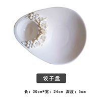 Тарелка для цветочных клецок, замешанная вручную