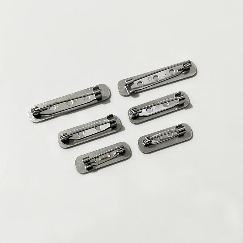 Korean-Style Thickened Stainless Steel DIY Brooch Base Badge Pin Accessories Badge Back Clasp LAOSHU Accessories