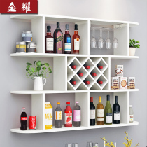 Wine rack Wine cabinet Living room wall decoration wine partition shelf Creative wall hanging Modern simple dining room hanging