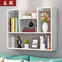 Creative dormitory wall shelf hanging board Bedroom bookshelf Wall wall rack wall cabinet word partition Modern simple