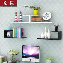 Wall shelf Wall living room word partition shelf Wall-mounted wall layer board book shelf Modern simple decorative frame
