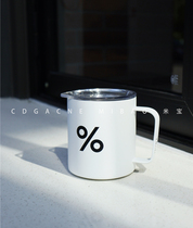 Japanese small Blue bottle Blue arabica bottle joint model percentage stainless steel coffee cup mug
