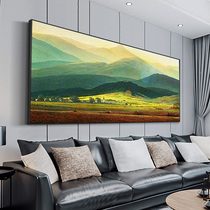 Giant mountain pure hand-painted oil painting light luxury living room decoration painting Villa murals modern sofa background wall landscape hanging painting