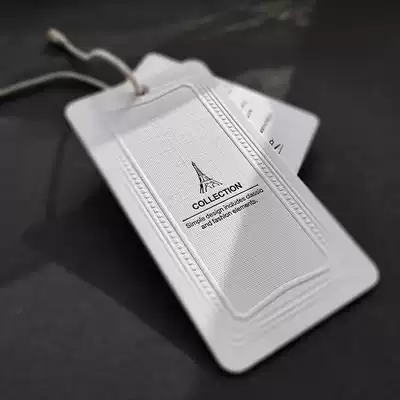 High-end suit tag custom-made spot custom European and American Lenny pattern custom-made clothing trademark logo bronzing