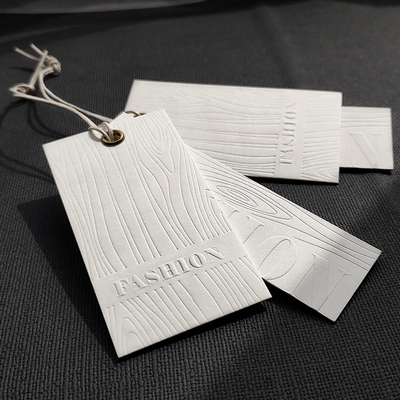 Men's and women's clothing tag custom-made special paper Lenny pattern clothing store listing trademark logo design custom-made