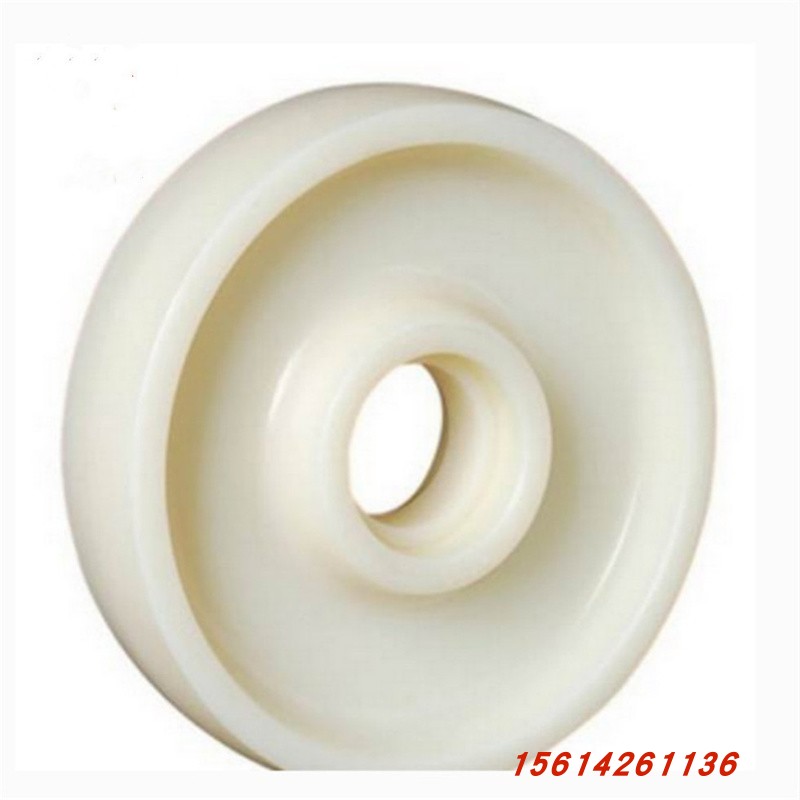 Different diameter MC nylon wheel lining white black universal wheel PA6 machined 1010 nylon bearing wheel