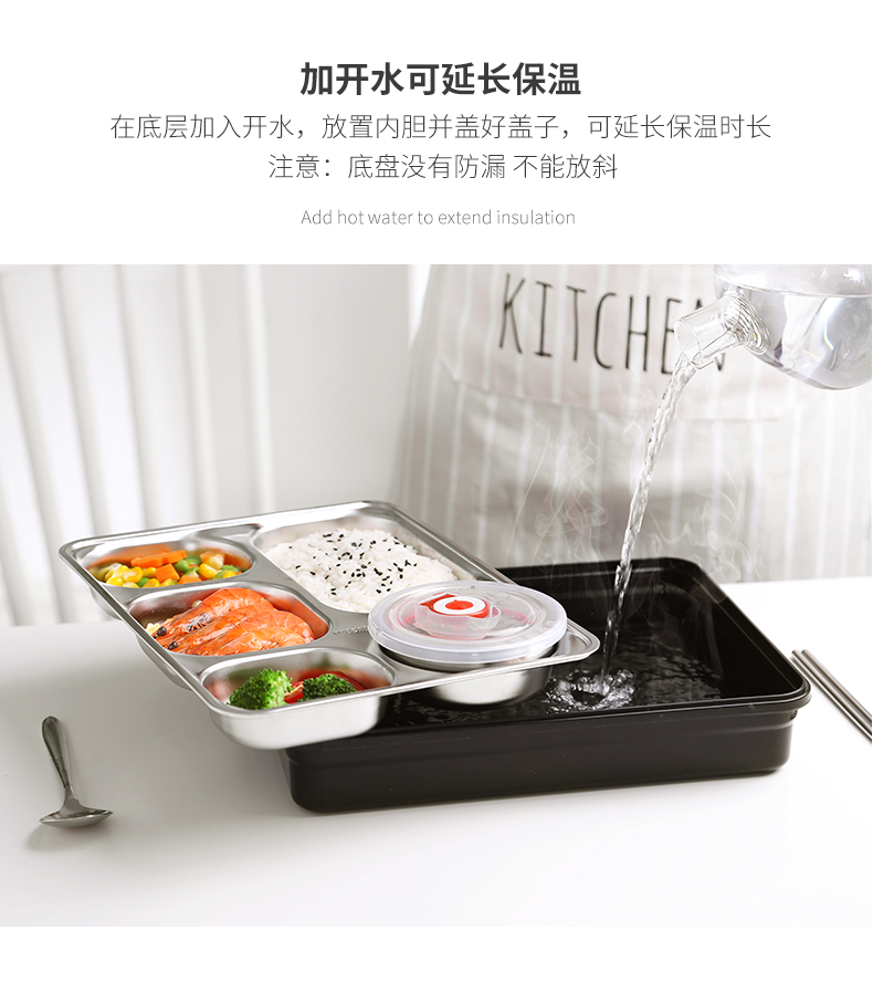 Gửi hộp cơm trưa, bữa trưa, học sinh, gạo, cách nhiệt, màu đỏ, nhân viên văn phòng, hộp cơm trưa đơn giản, nhiều đĩa, công suất lớn kiểu Nhật - Hộp cơm điện sưởi ấm hộp cơm cắm điện lock&lock